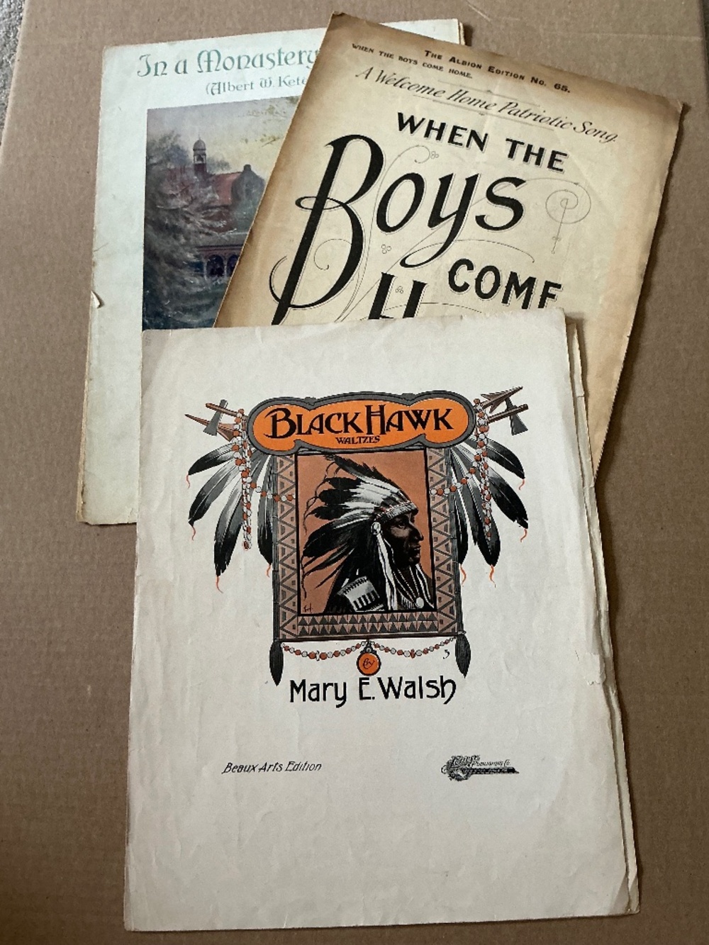 Antique to Vintage Sheet Music Set Of 3 Piano
